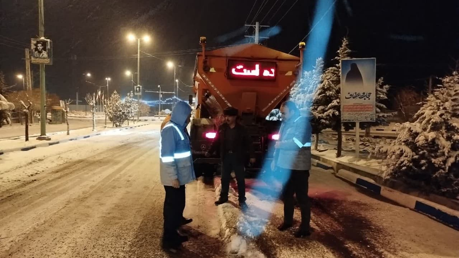 بازدید فرماندار از آخرین وضعیت بازگشایی محورها