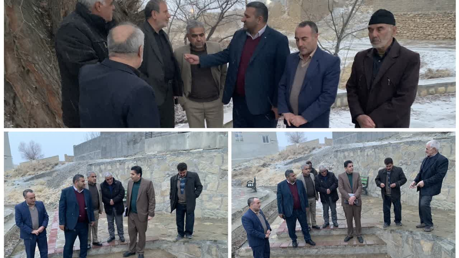 دهگردشی روستای ولازجرد  بازدید  از وضعیت معابر و پروژه های عمرانی