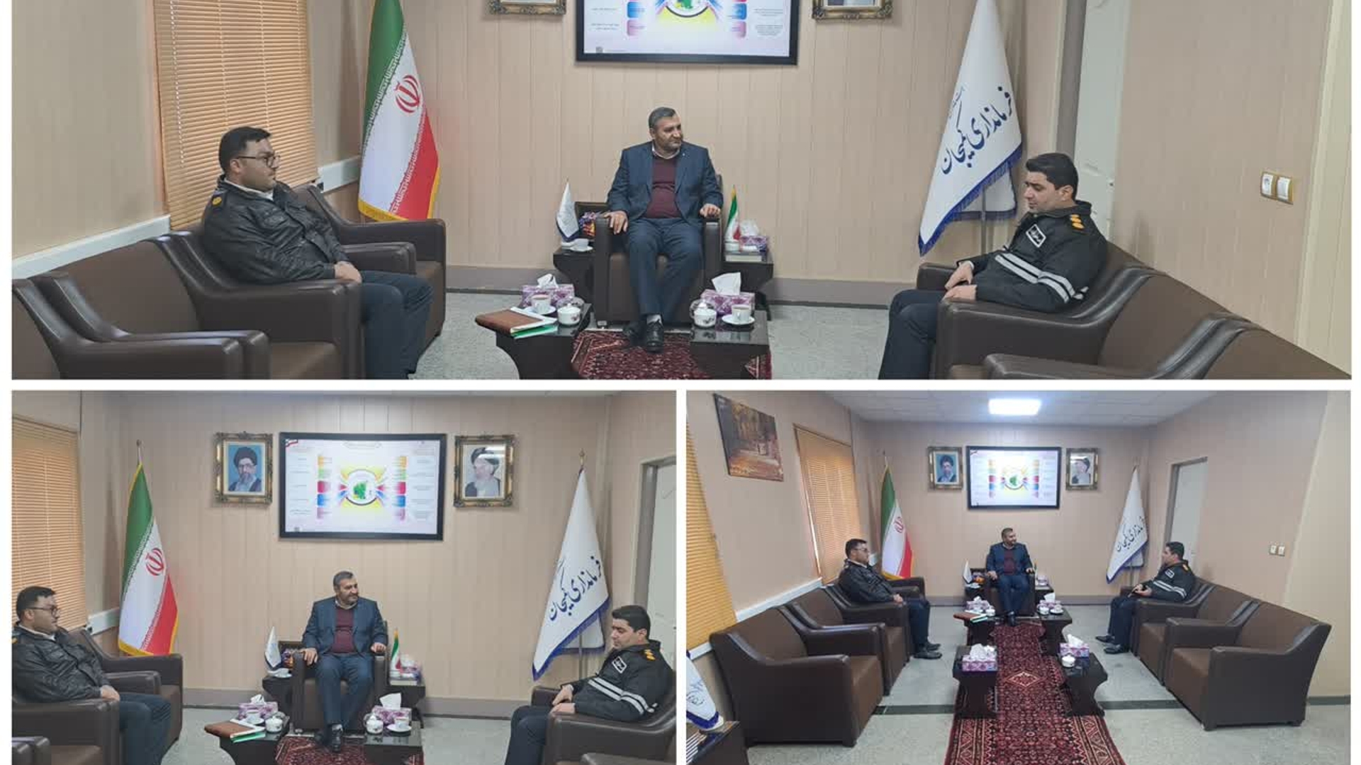 دیدار رئیس پلیس راهور استان با فرماندار
