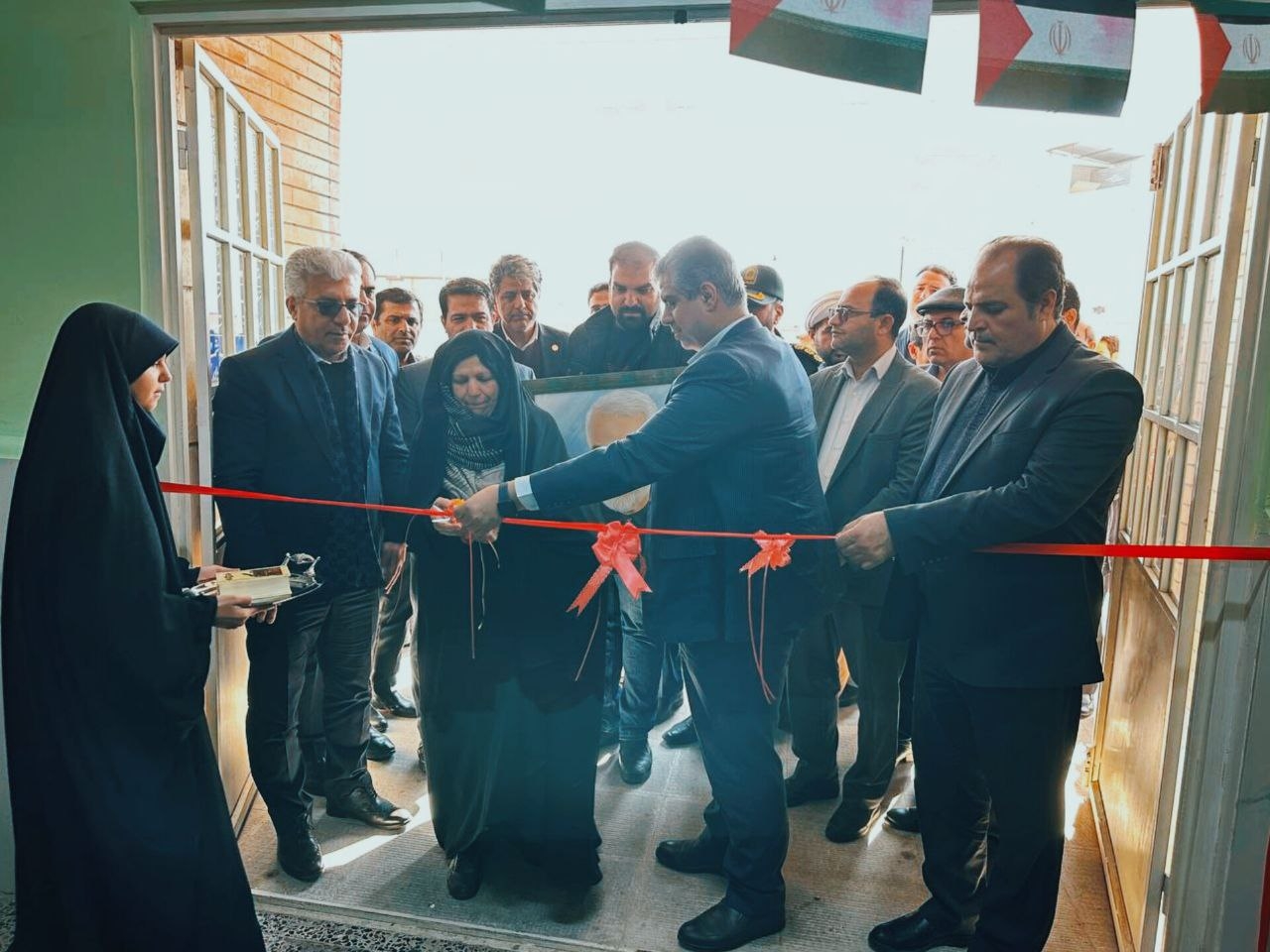 افتتاح مدرسهٔ شش کلاسه زنده یاد نسرین عرب