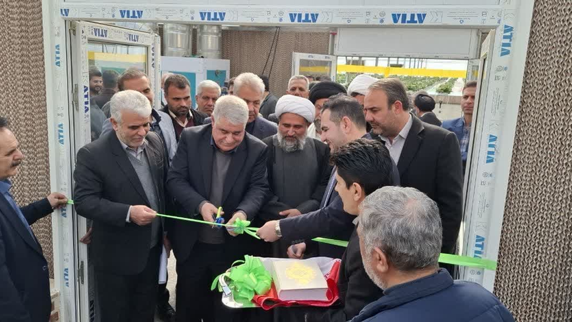 افتتاح "گلخانه توت فرنگی"