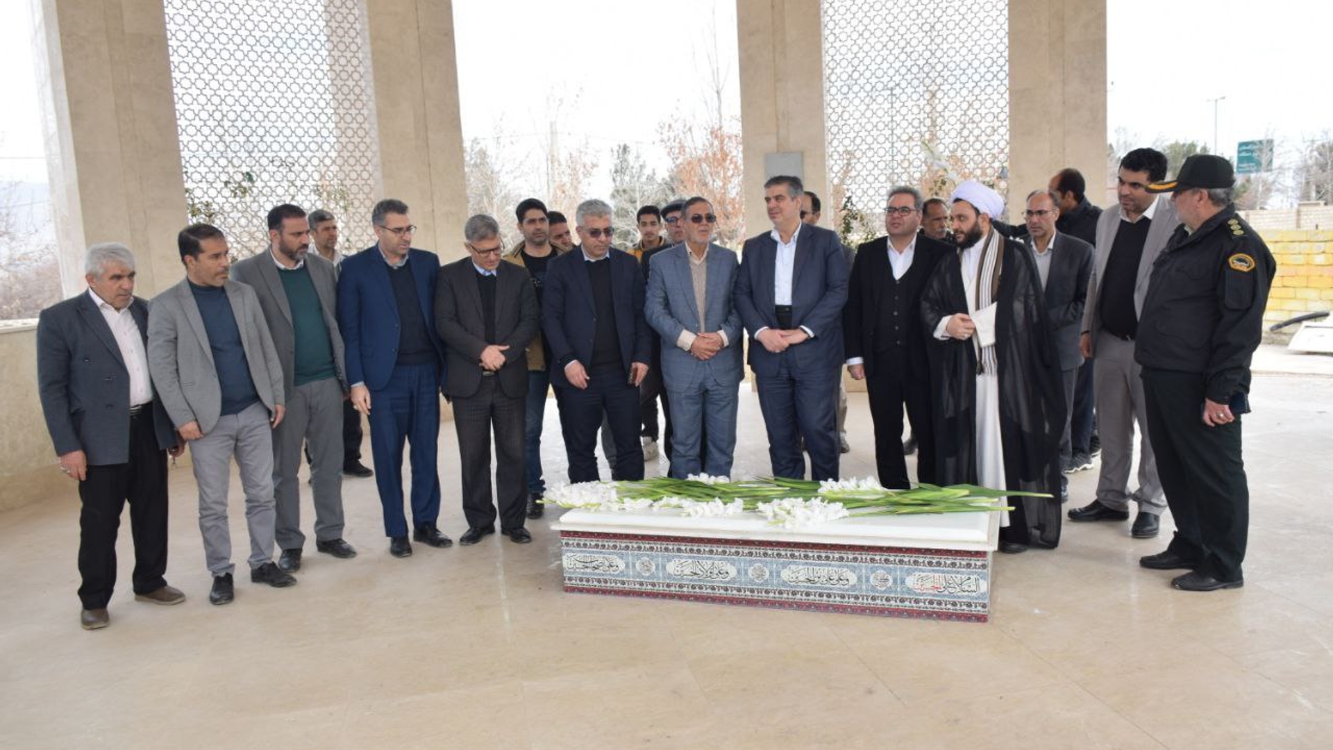 تجدید میثاق استاندار مرکزی با آرمان‌های شهدای والامقام، در شهر نیم‌ور