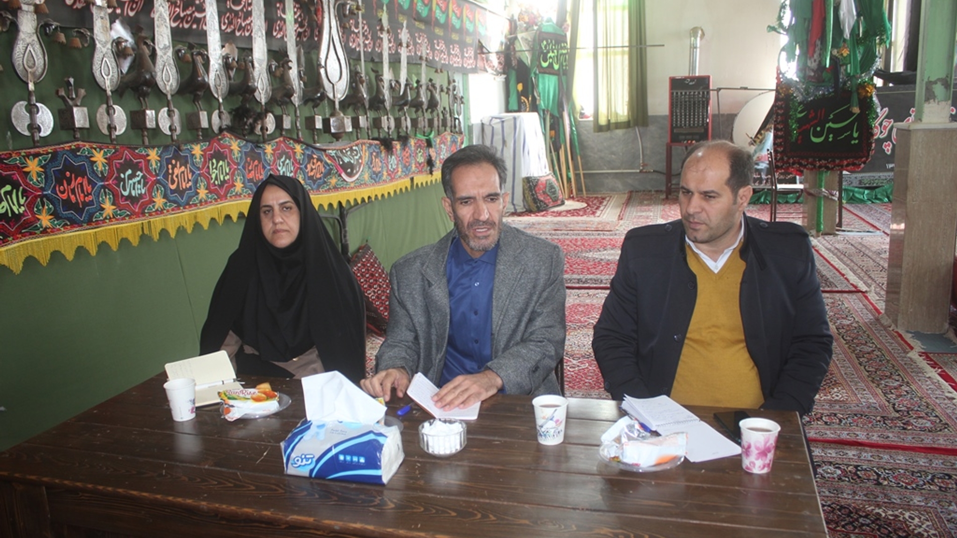 نشست بررسی مسائل و مشکلات روستای چوگان شهرستان خمین برگزار شد