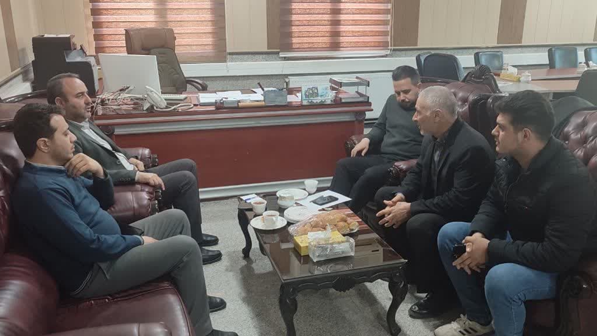 دیدار رئیس شورای بریه با فرماندار در راستای رفع مشکلات روستا