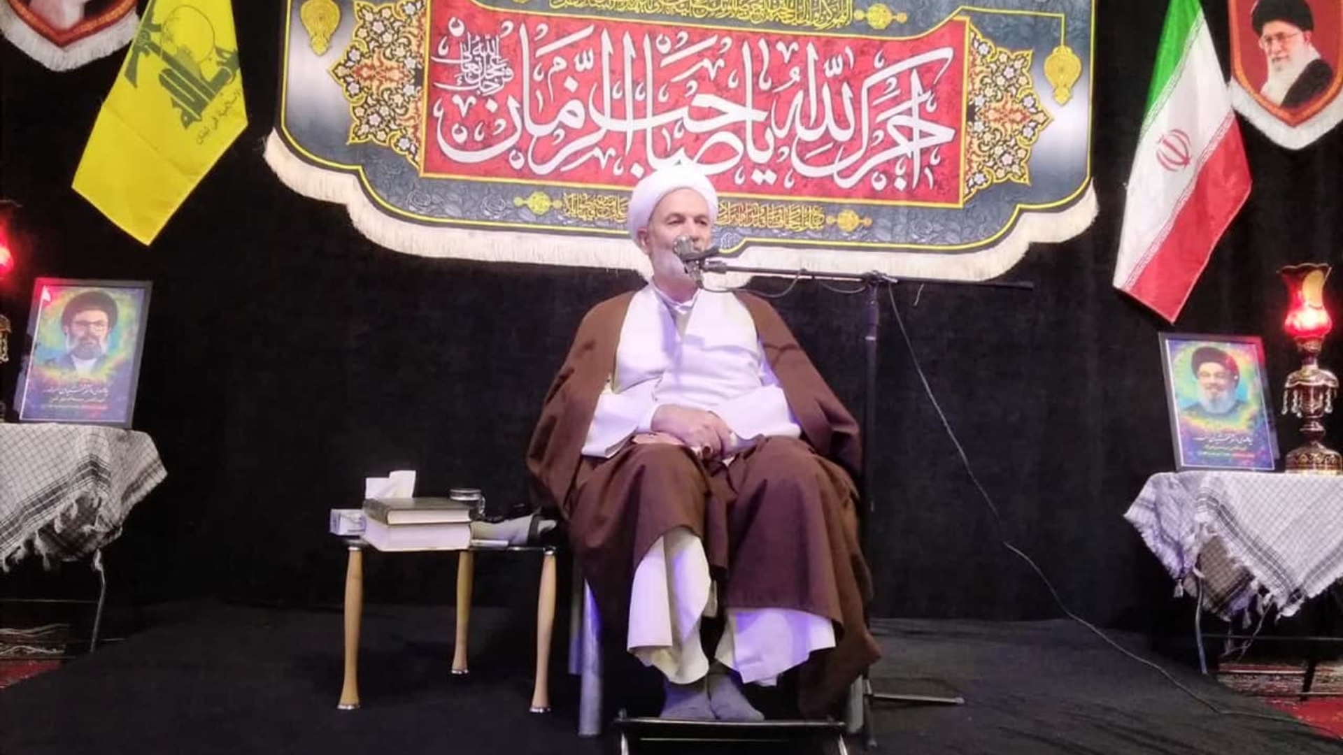 مراسم بزرگداشت شهیدان سید حسن نصرالله و سید هاشم صفی الدین در شهرستان خمین برگزار شد