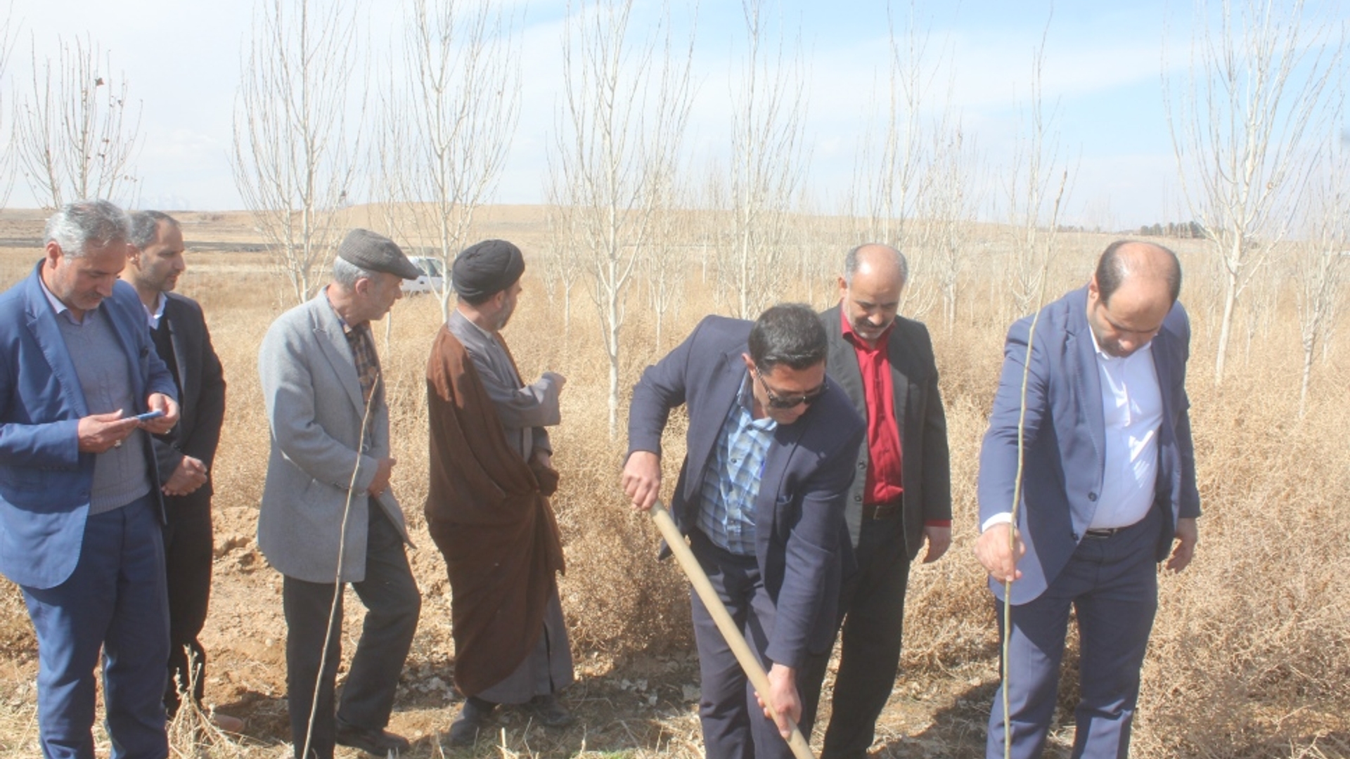 تعداد پنج هزار اصله نهال در شهرستان خمین غرس شد