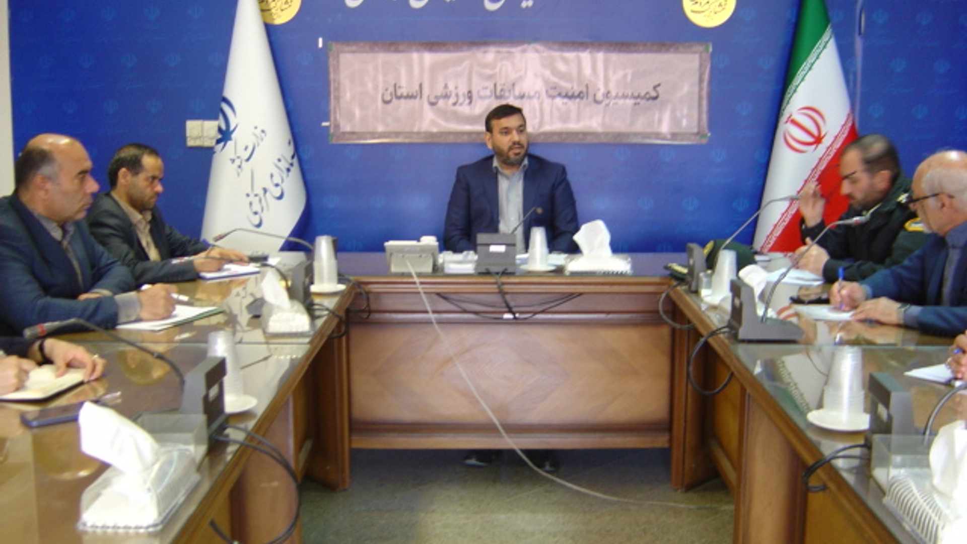 جلسه کمیسیون امنیت ورزش استان ساعت 11 صبح روز شنبه مورخ 25/ 12/ 1403 با حضور اعضا و به ریاست جناب آقای برنج زاده سرپرست اداره کل امنیتی و انتظامی برگزار گردید.