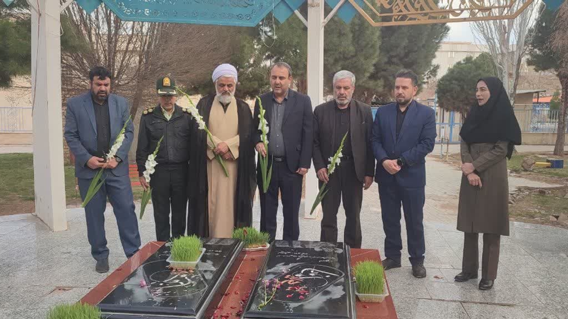 گلباران و ادای احترام به مقام رفیع شهدای گمنام شهر مامونیه