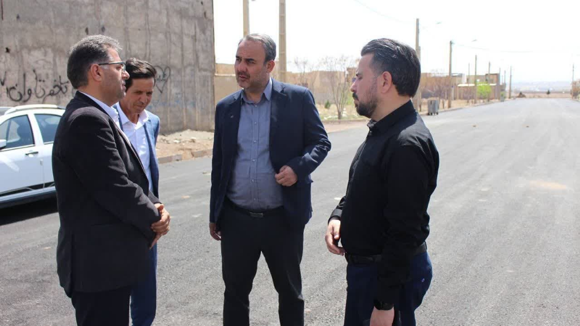 بازدید فرماندار و معاون عمرانی از سایت مسکن مهر شهر زاویه