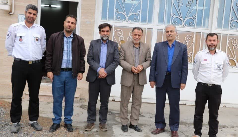 بازدید دکتر حمیدی از پایگاه اورژانس 115 خیر آباد