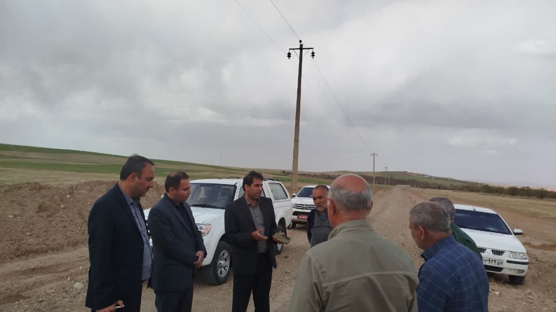 بازدید از نقاط حادثه خیز محور مواصلاتی بخش خرقان (محدوده روستای ویدر)