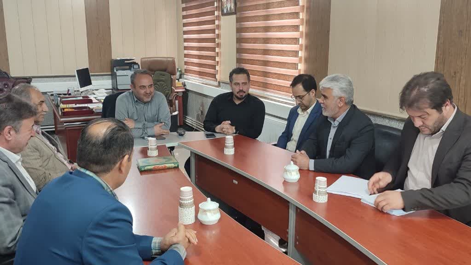 دیدار مدیر امور اراضی استان مرکزی  با فرماندار