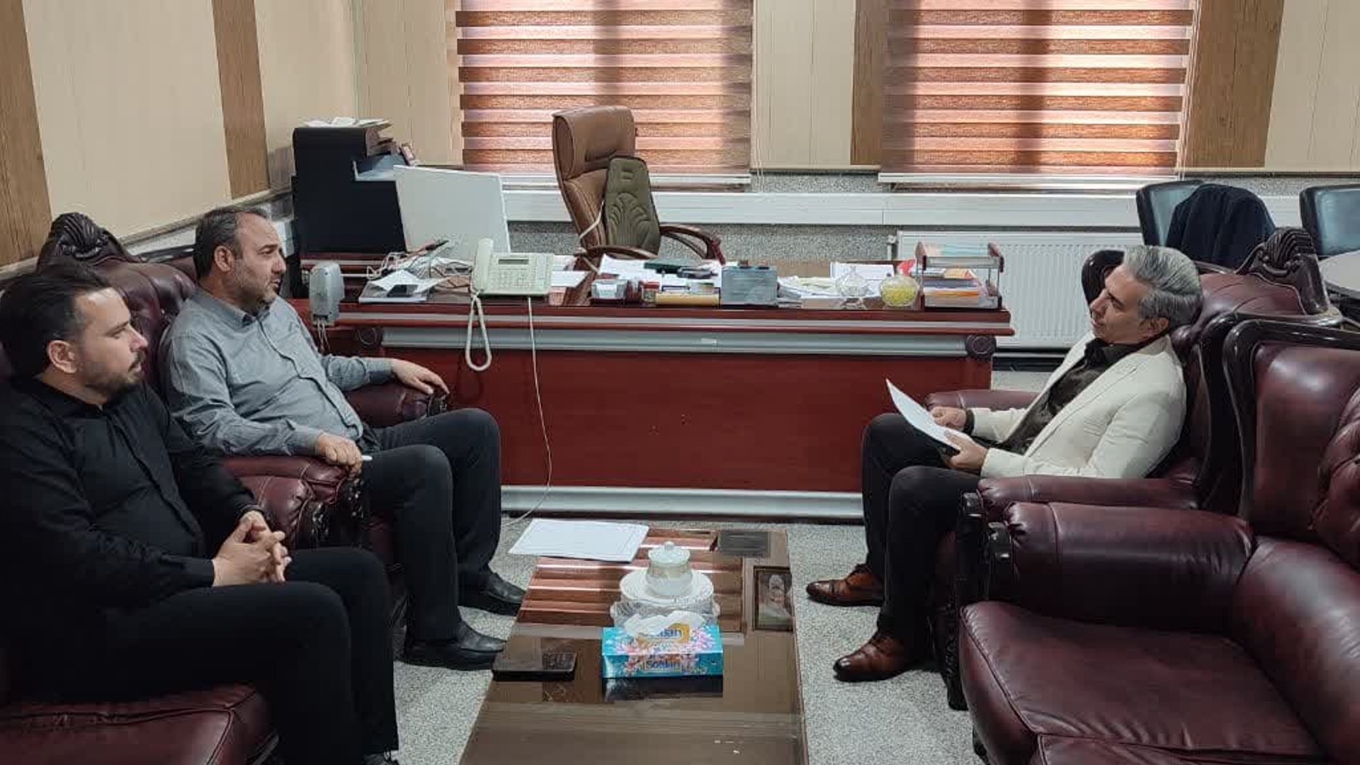 دیدار فرماندار با مدیر عامل شرکت آرد سنبل زرندیه