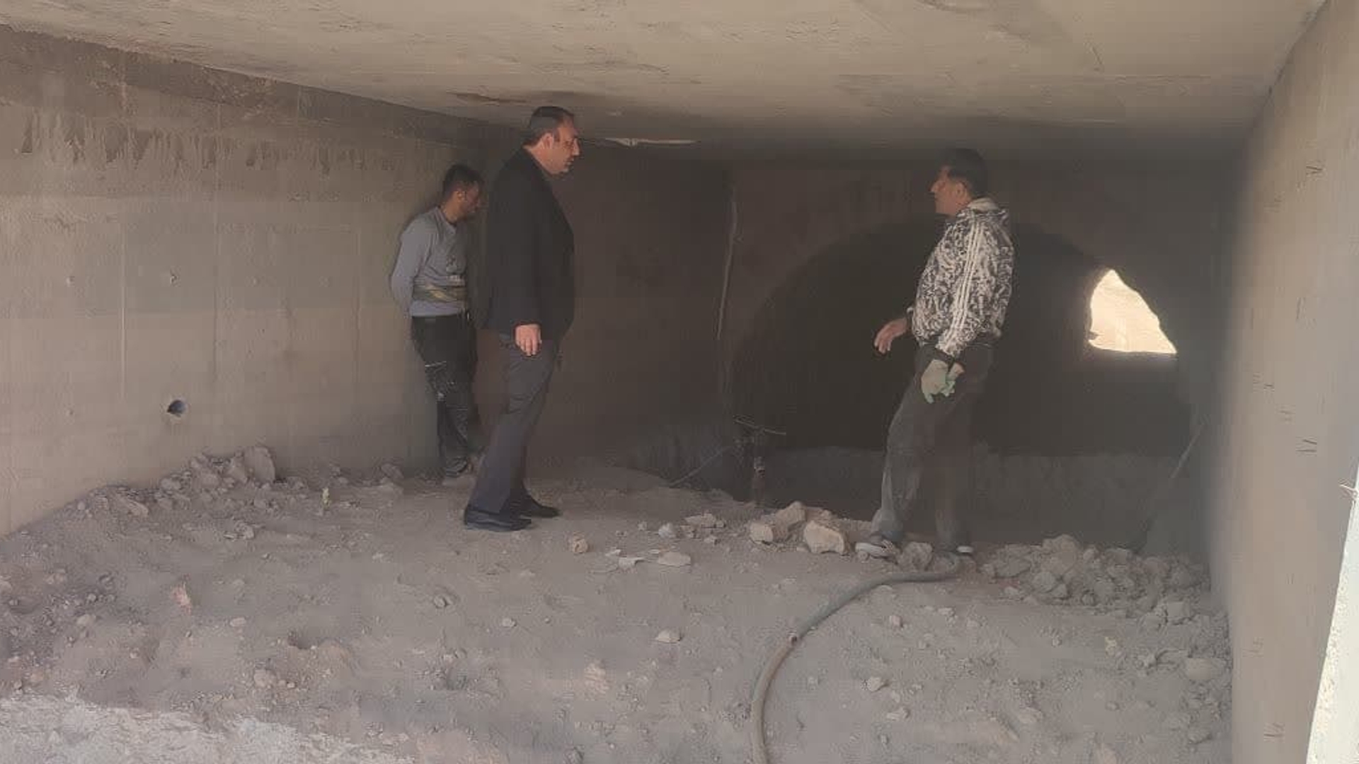 بازدید فرماندار از پل زیرگذر حکیم آباد(موسوم به پل دستجرد)