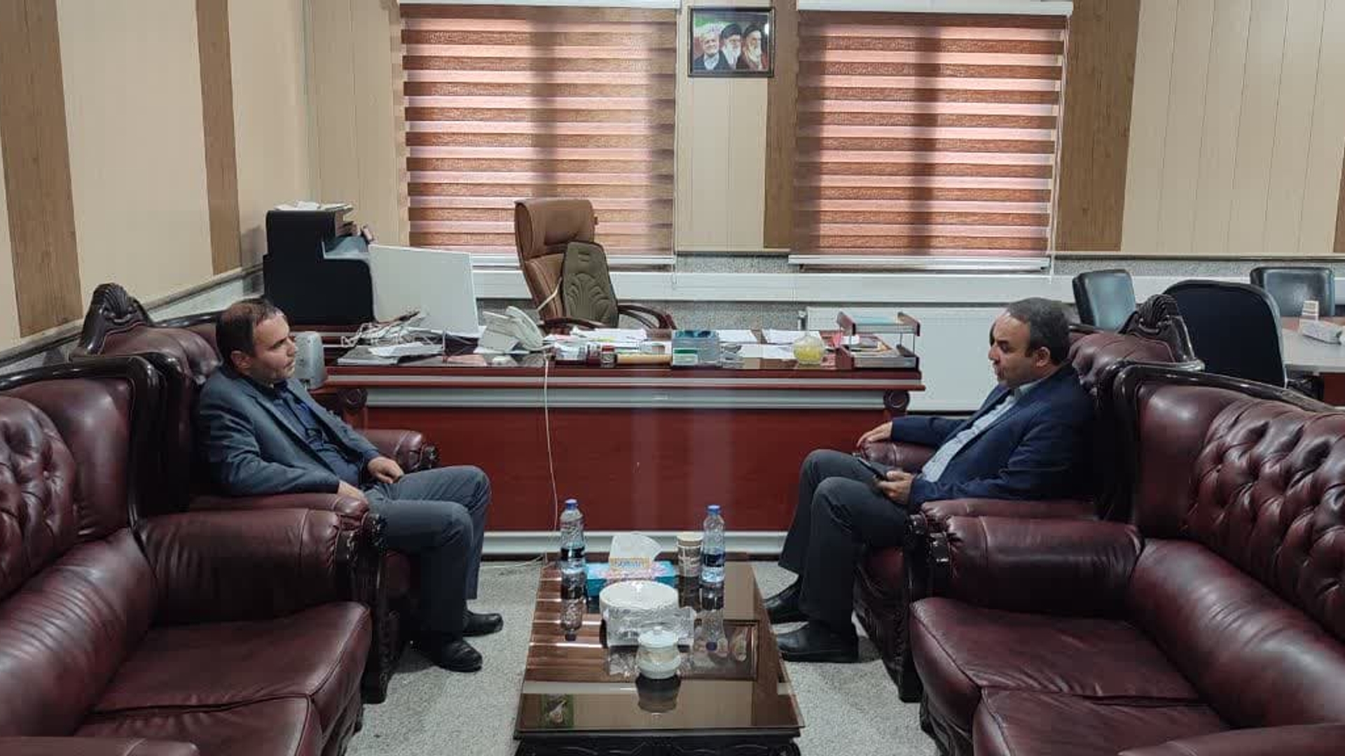 دیدار بخشـدار خرقان با فرماندار