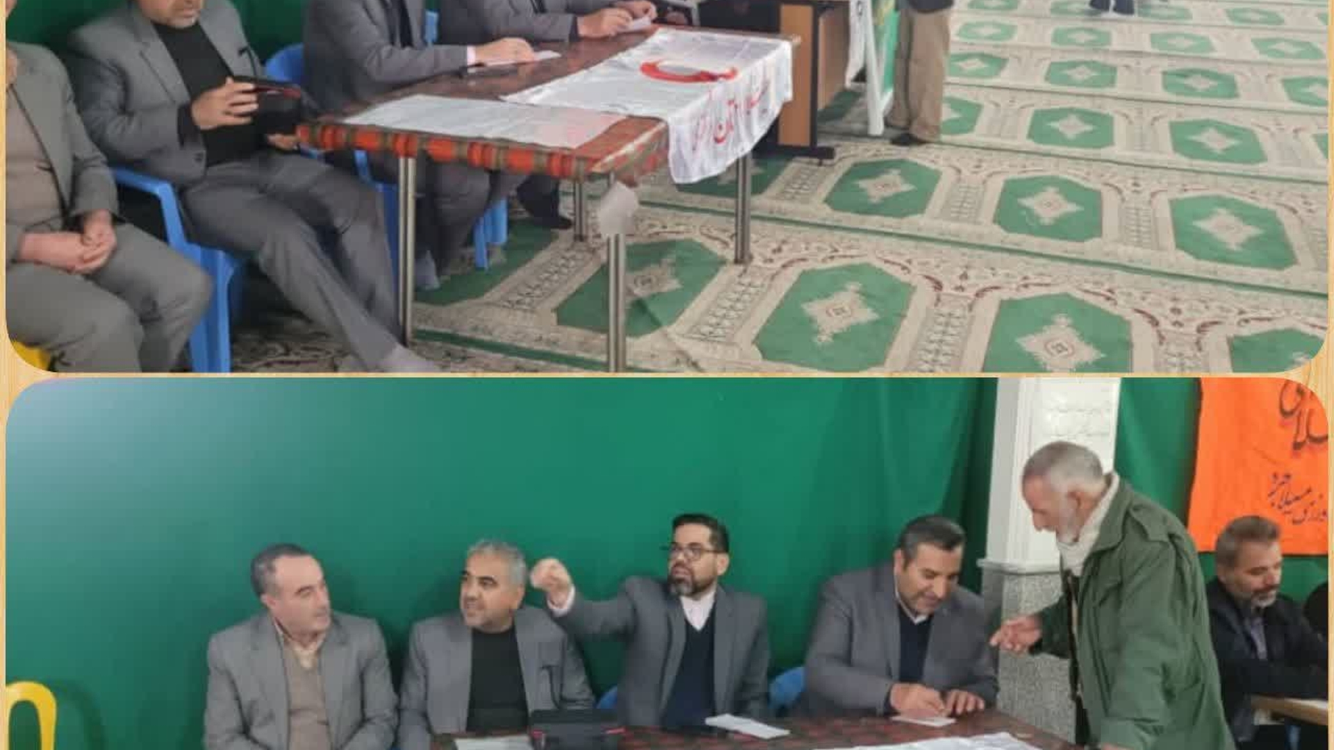 به مناسبت دهه مبارک فجر میز خدمت فرماندار و مسئولین شهرستان برگزار شد