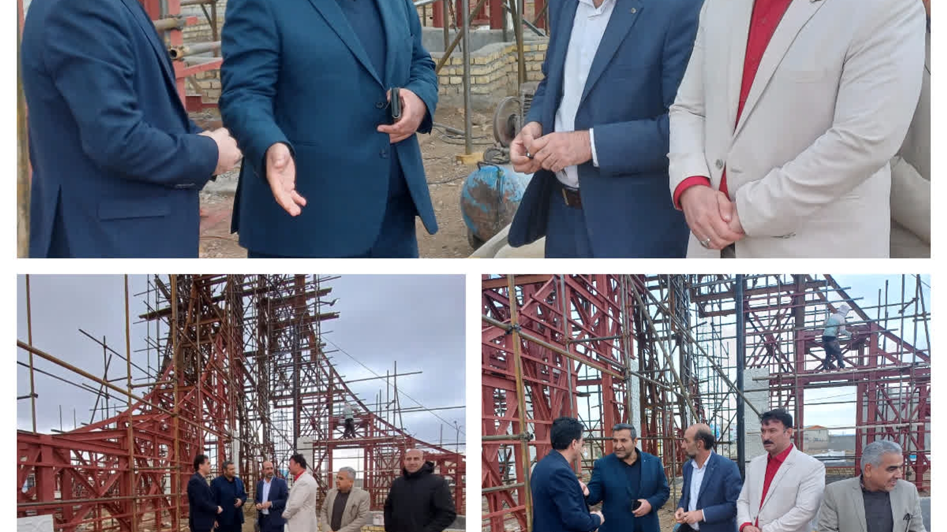 بازدید فرماندار از نحوه فرایند نصب و احداث المان شهر میلاجرد