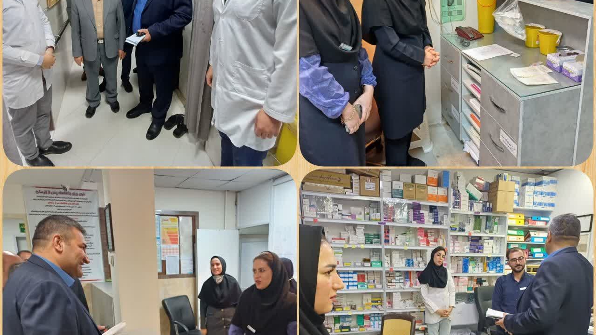 بازدید فرماندار از بخشهای بیمارستان امام علی(ع) و عرض تبریک به مناسبت سال نو