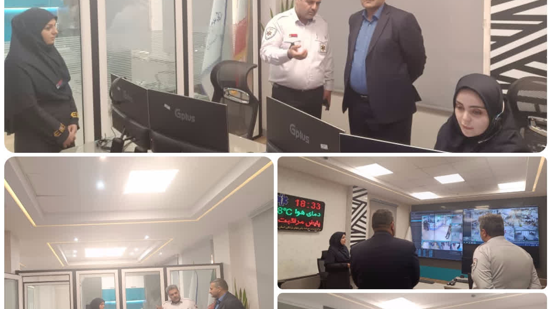 حضور دکتر مددی فرماندار شهرستان کمیجان با هدف بازدید و نیز عرض خدا قوت و تبریک سال جدید و نیز پیگیری راه اندازی هر چه سریعتر اورژانس جاده ای اسفندان در مرکز اورژانس استان