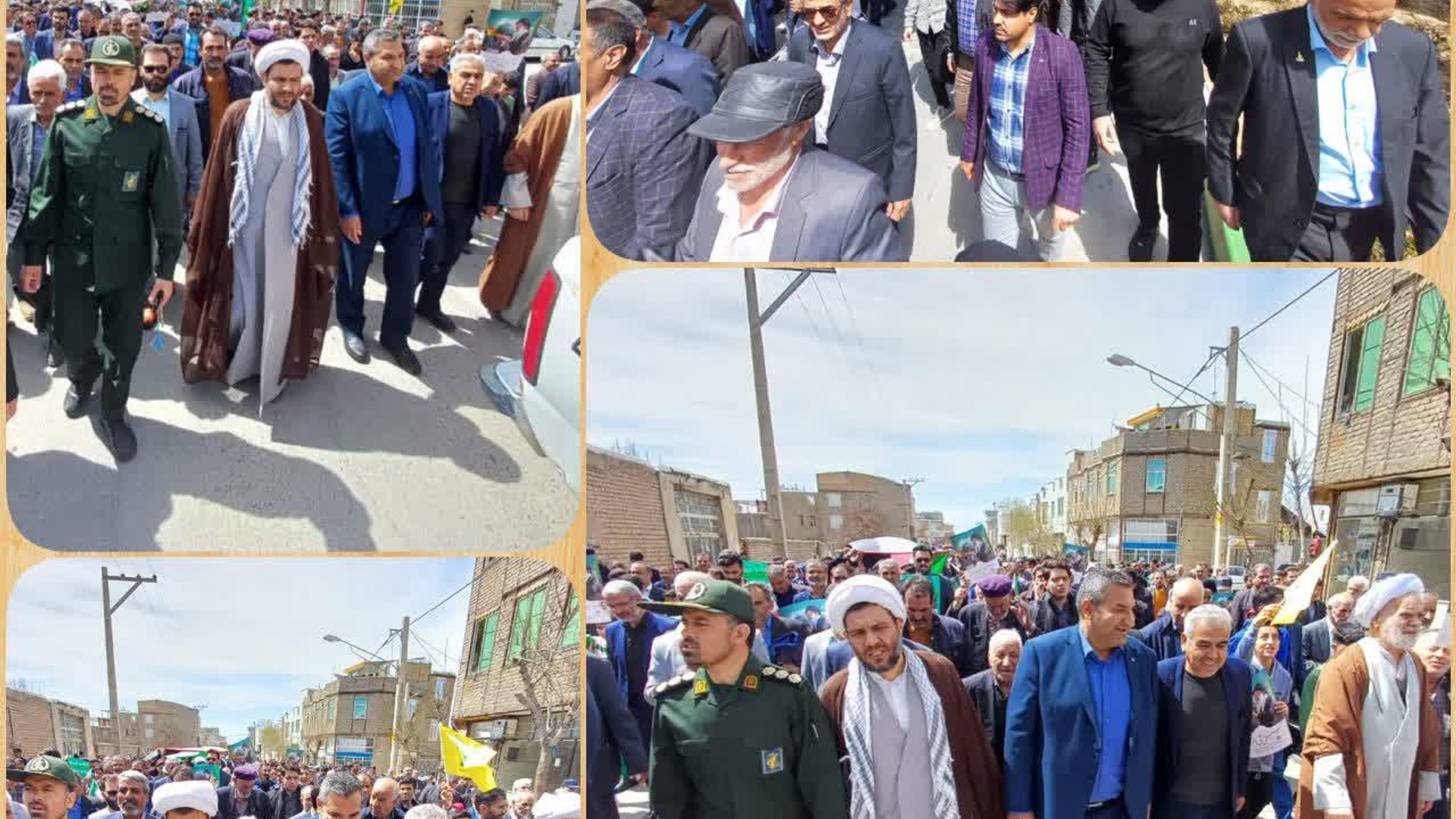 راهپیمایی روز جهانی قدس همزمان با آخرین جمعه ماه مبارک رمضان، در شهرستان کمیجان و دها روستای شهرستان کمیجان  برگزاری ش