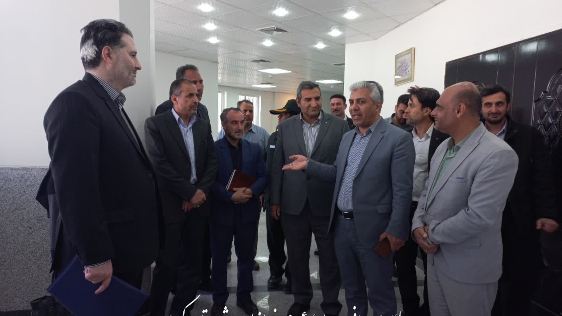 بازدید معاون عمرانی استانداری به اتفاق مدیرکل دفتر فنی استانداری از مجتمع فرهنگی شهر کمیجان