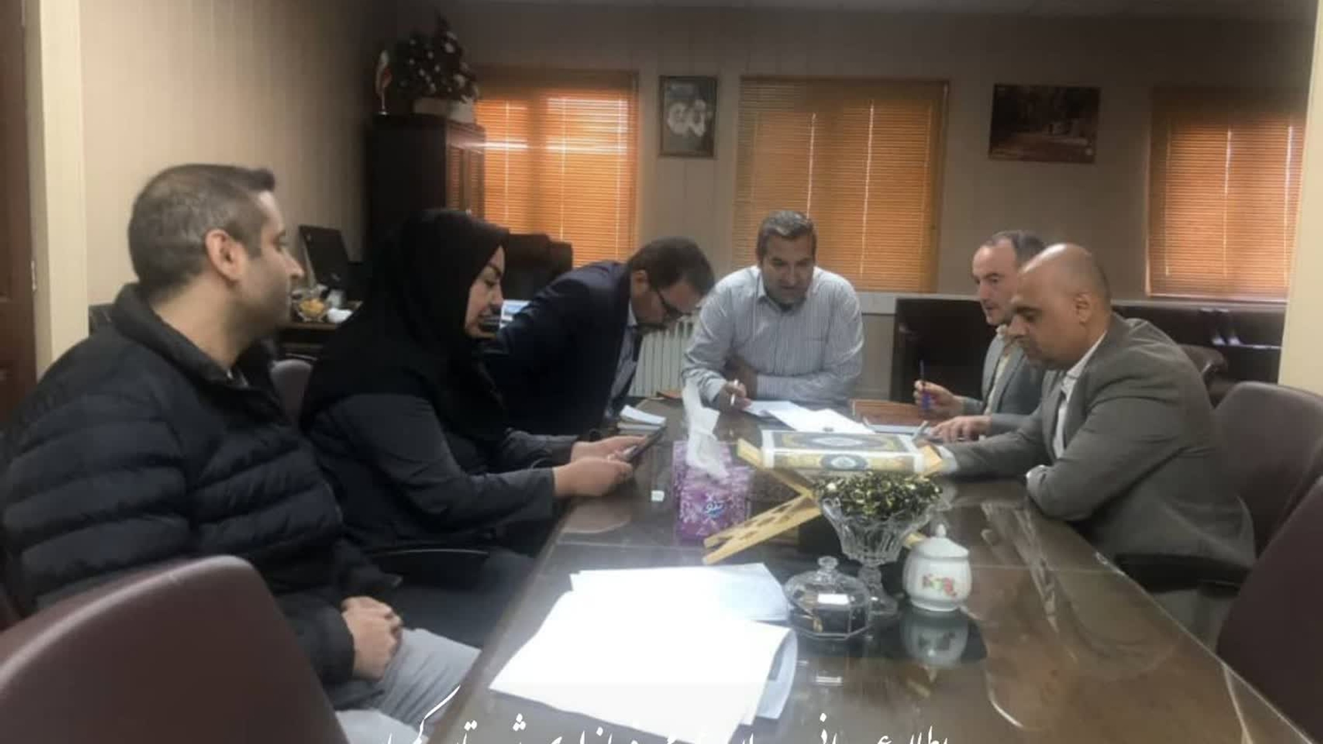 جلسه هماهنگی و پیگیری تسریع در روند صدور مجوزهای مربوطه جهت احداث استخر در شهر میلاجرد