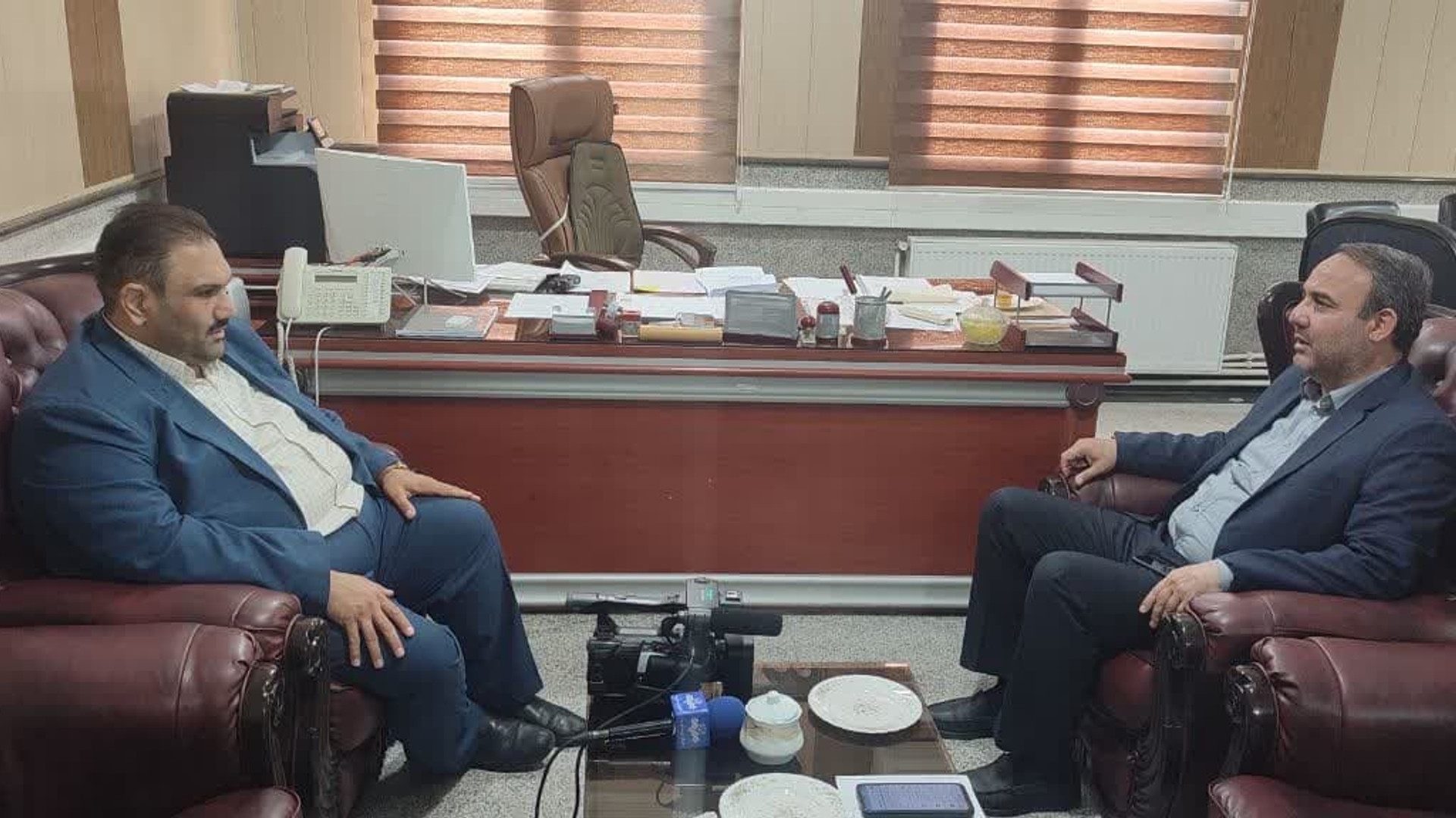 دیدار نماینده صدا و سیمای استان در شهرستان با فرماندار