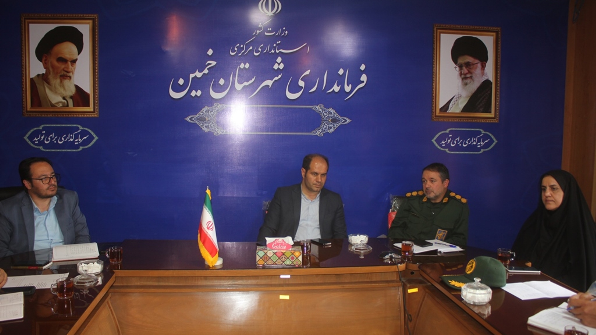 جلسه هماهنگی پشتیبانی بسیج سازندگی شهرستان خمین برگزار شد