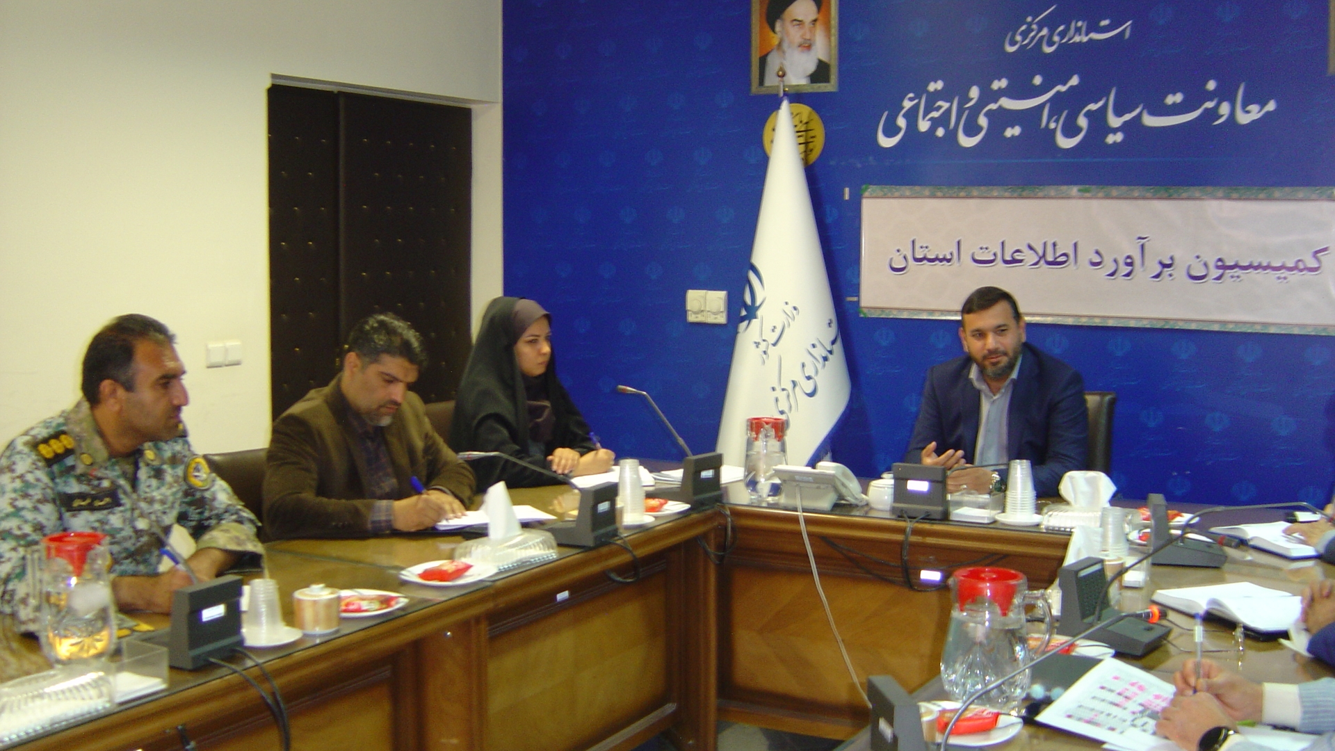 برگزاری جلسه کمیسیون برآورد اطلاعات استان به ریاست جناب آقای برنج زاده مدیرکل امنیتی و انتظامی