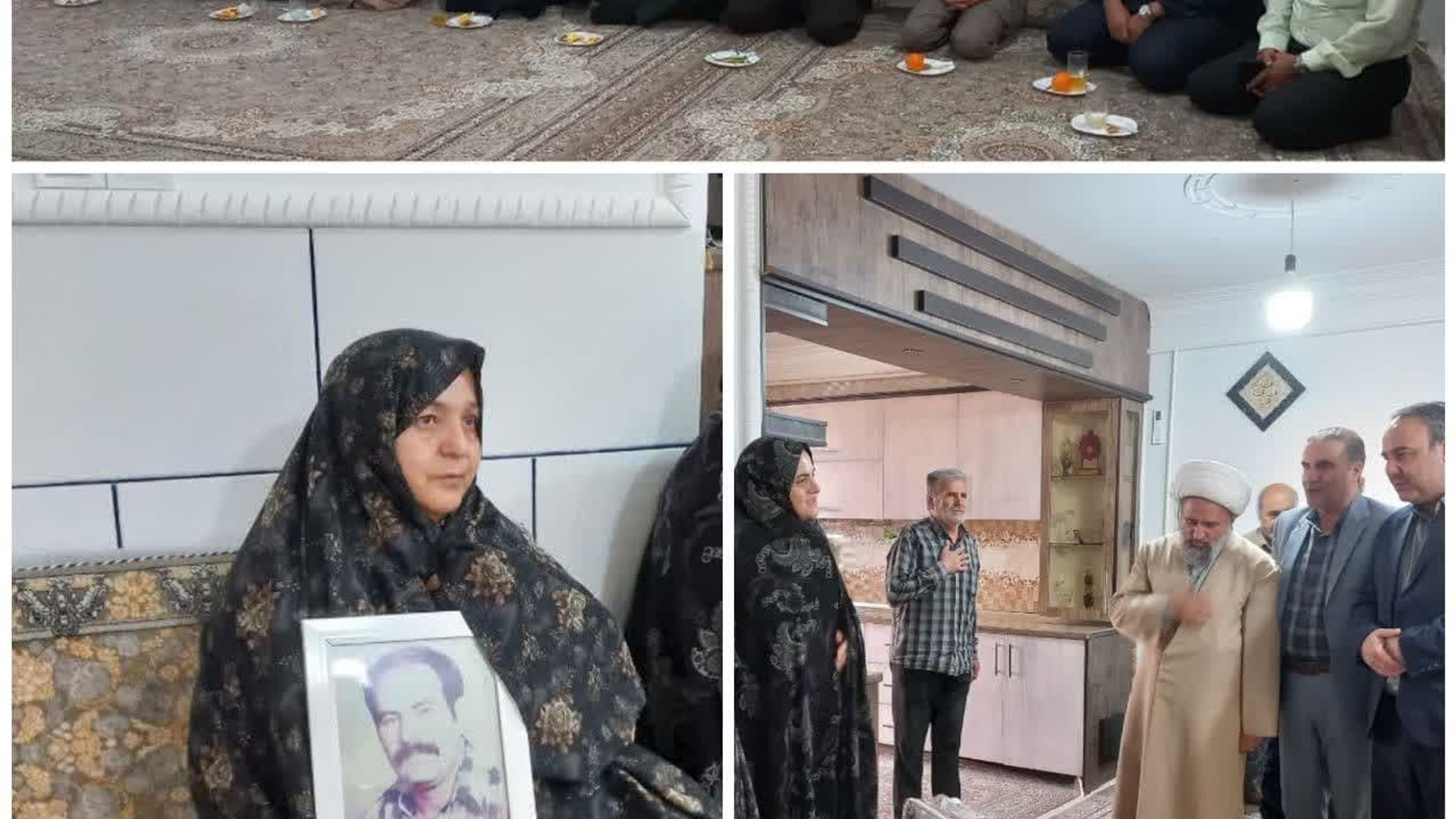 دیدار با خانواده معظم شهید ایرج آبرسان در روستای  قاسم آباد