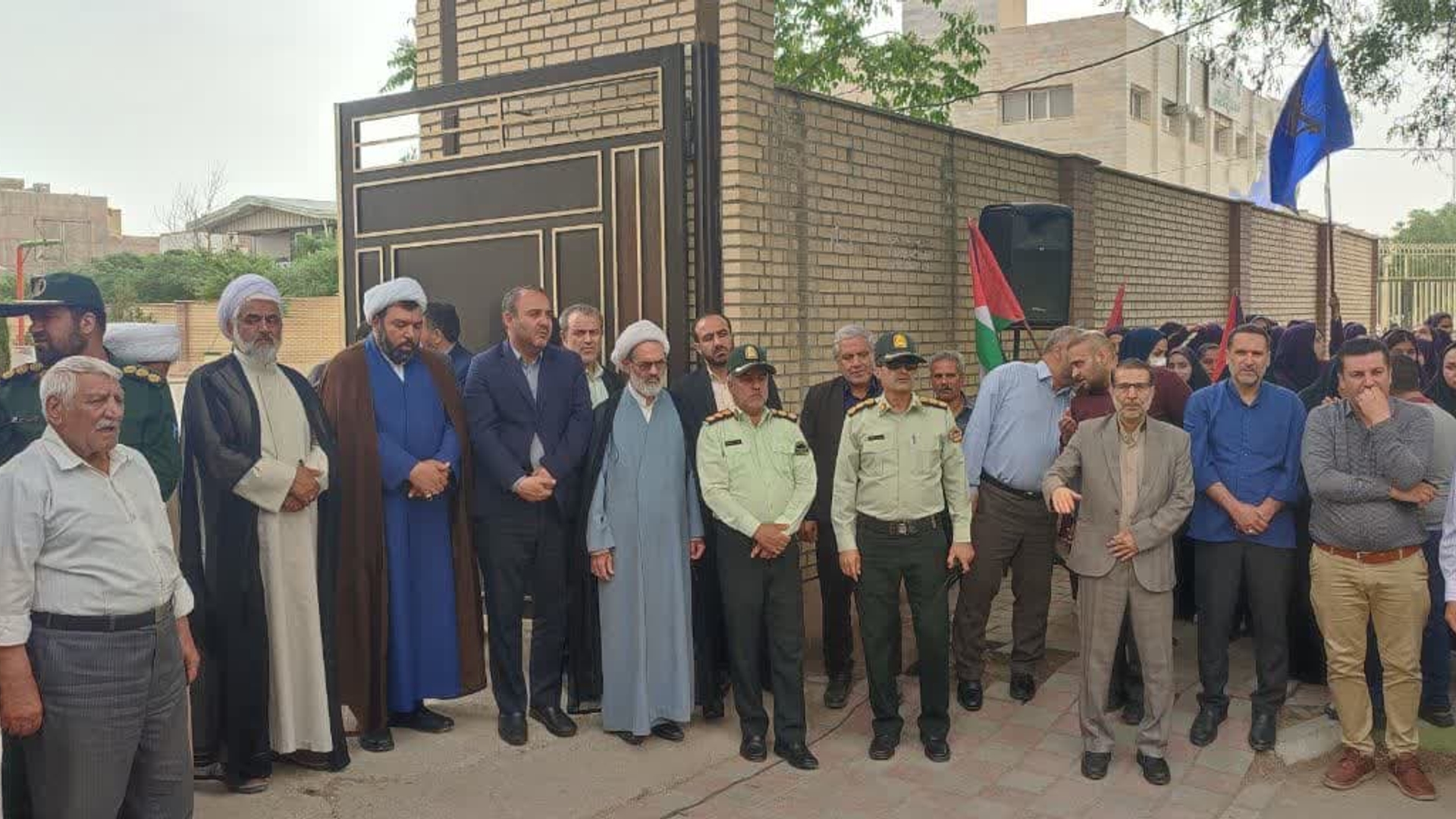 حضور فرماندار در تجمع حمایت از مردم مظلوم غزه