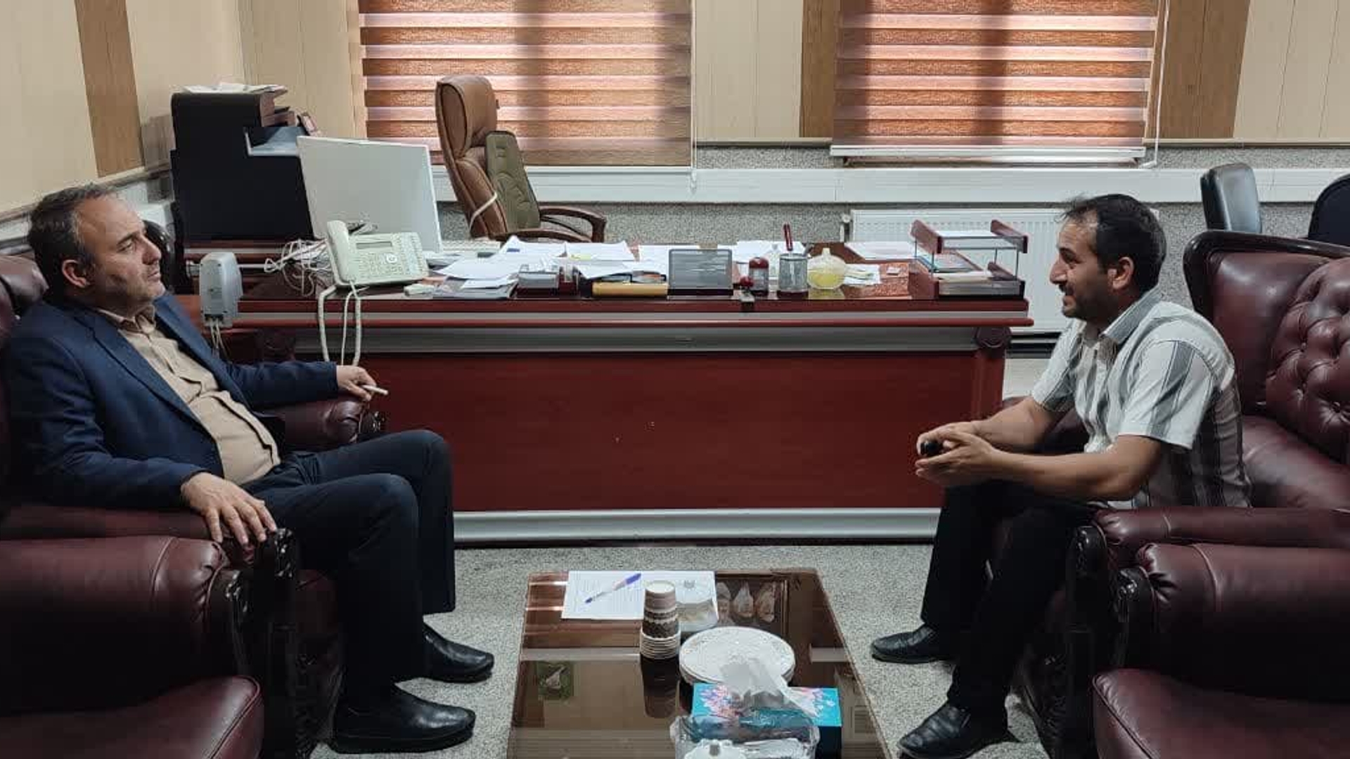 دیدار عضو شورای اسلامی روستای ورده با فرماندار