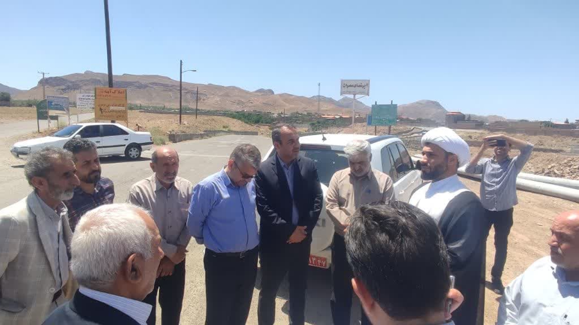 بازدید فرماندار  از روستای ورده از توابع بخش مرکزی در راستای رفع مشکلات روستا