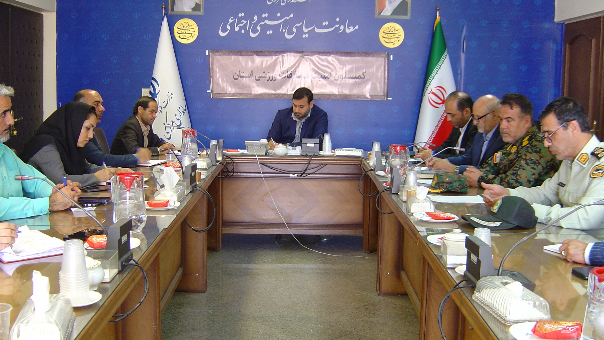 جلسه کمیسیون امنتیت ورزش استان به ریاست جناب آقای برنج زاده مدیرکل امنیتی و انتظامی با حضور اعضاء در ساعت 9 صبح روز چهارشنبه مورخ 1404/02/31