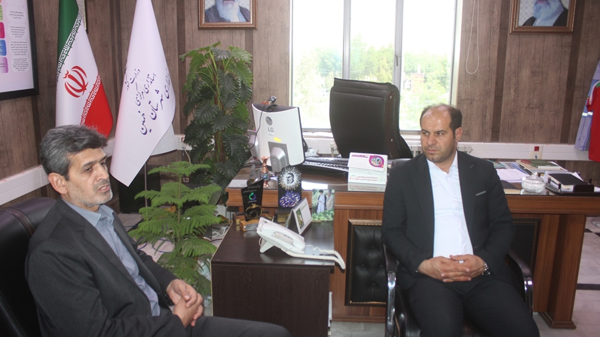 نشست مدیر کل جدید فرهنگ و ارشاد اسلامی استان با فرماندار شهرستان خمین برگزار شد