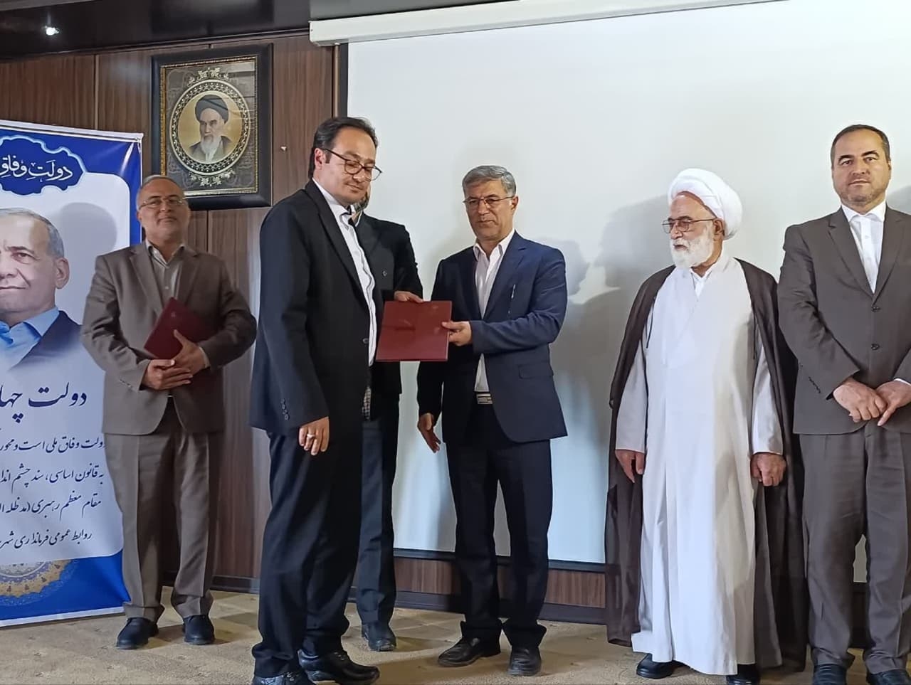 🔻برگزاری آئین تکریم و معارفه فرماندار شهرستان دلیجان