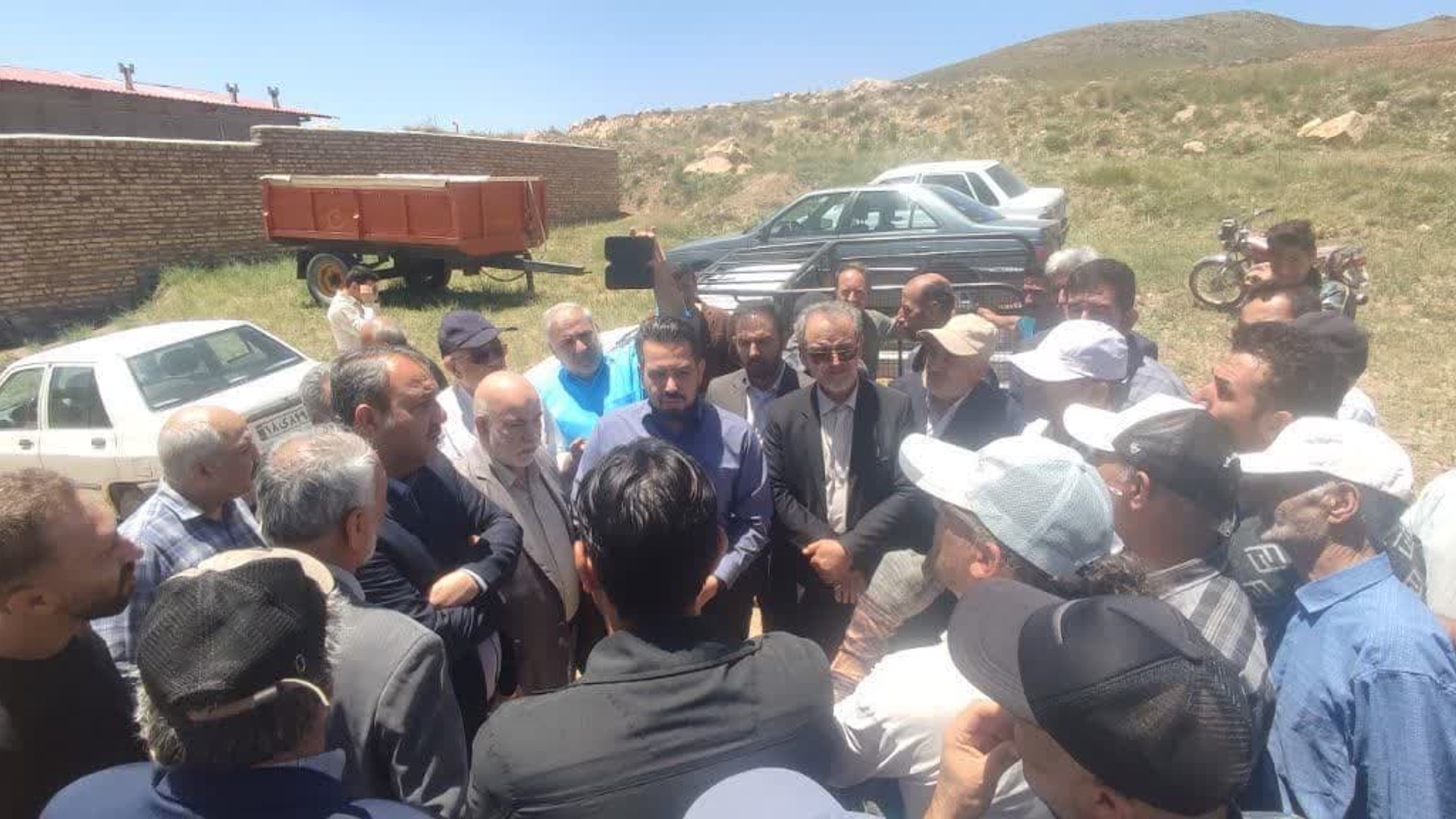 حضور جناب آقای مروتی در روستای آق‌بلاق