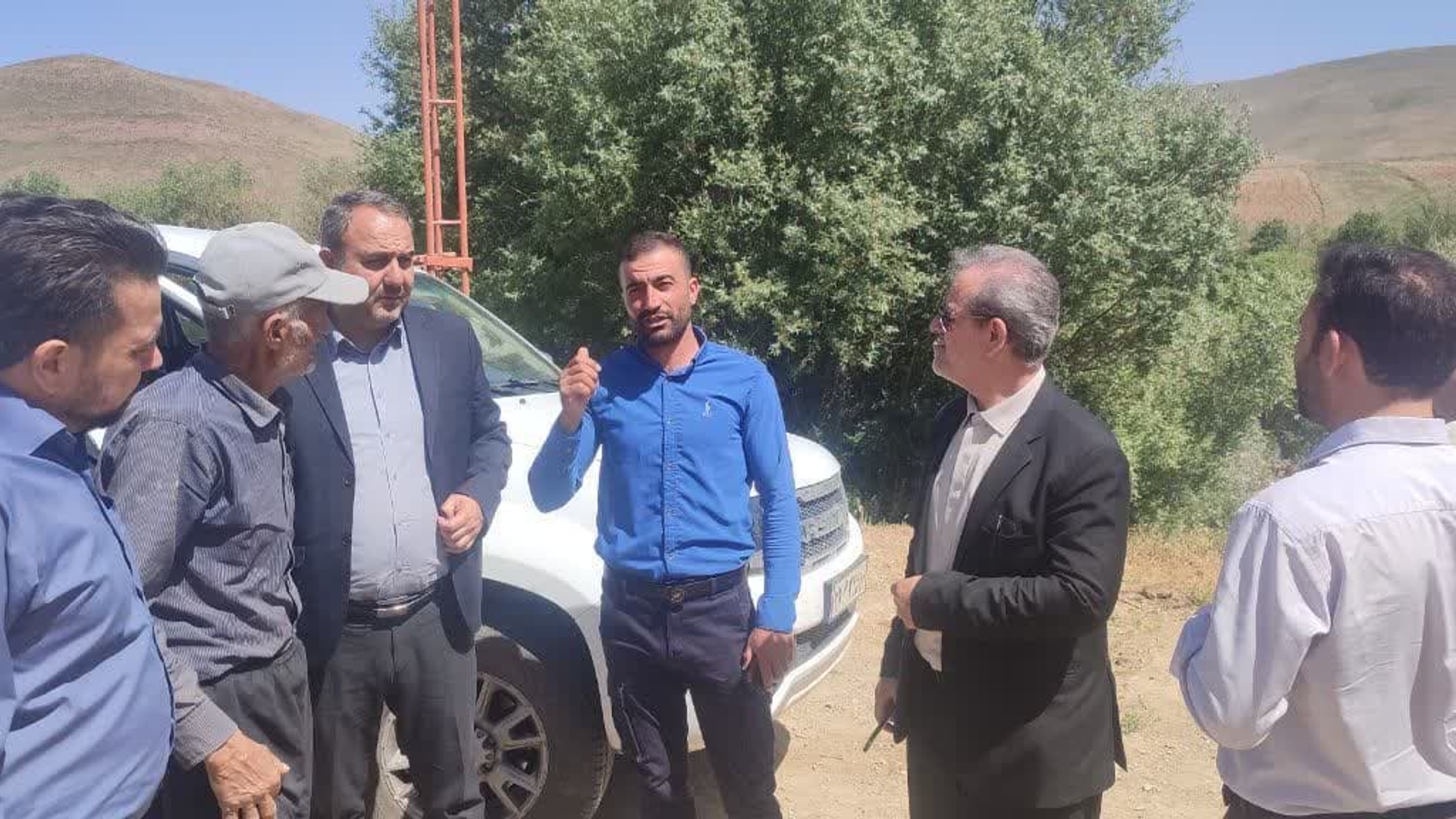 حضور جناب آقای مروتی در روستای تیره