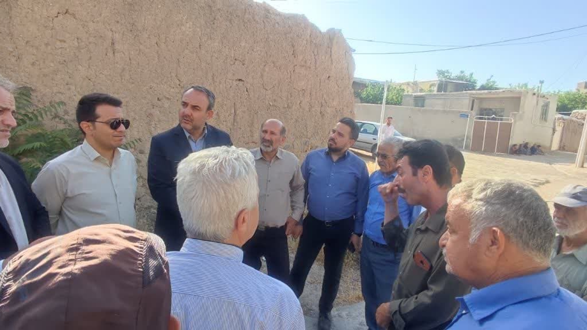 حضور جناب آقای مروتی در روستای آزادگین