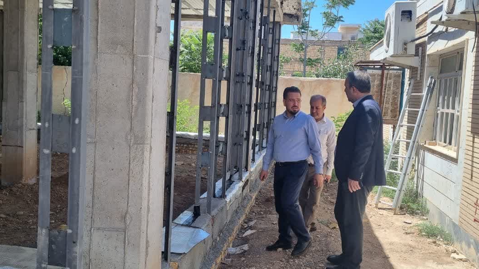 بازدید جناب آقای مروتی از پروژه‌ احداث کتابخانه