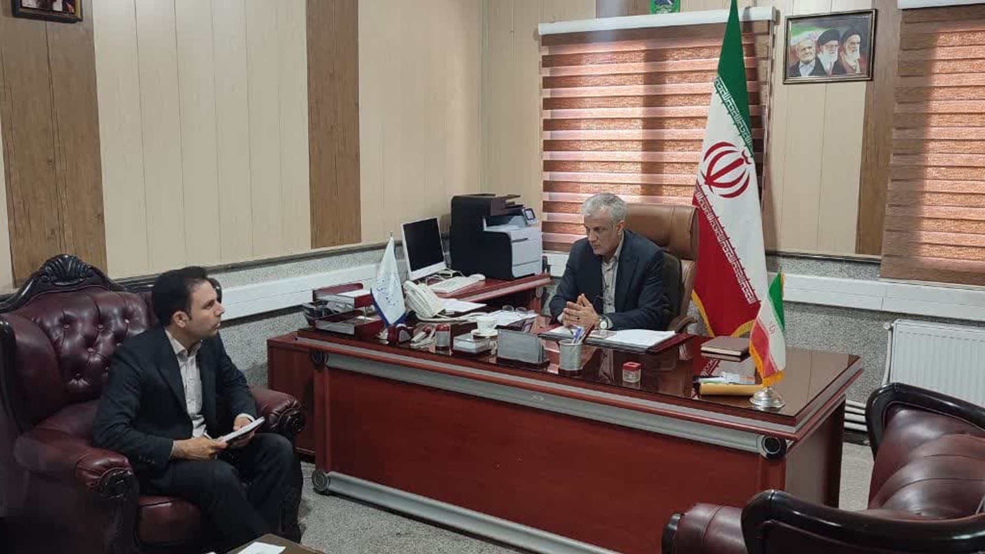 دیدار سرپرست بخشداری خرقان با سرپرست فرمانداری زرندیه