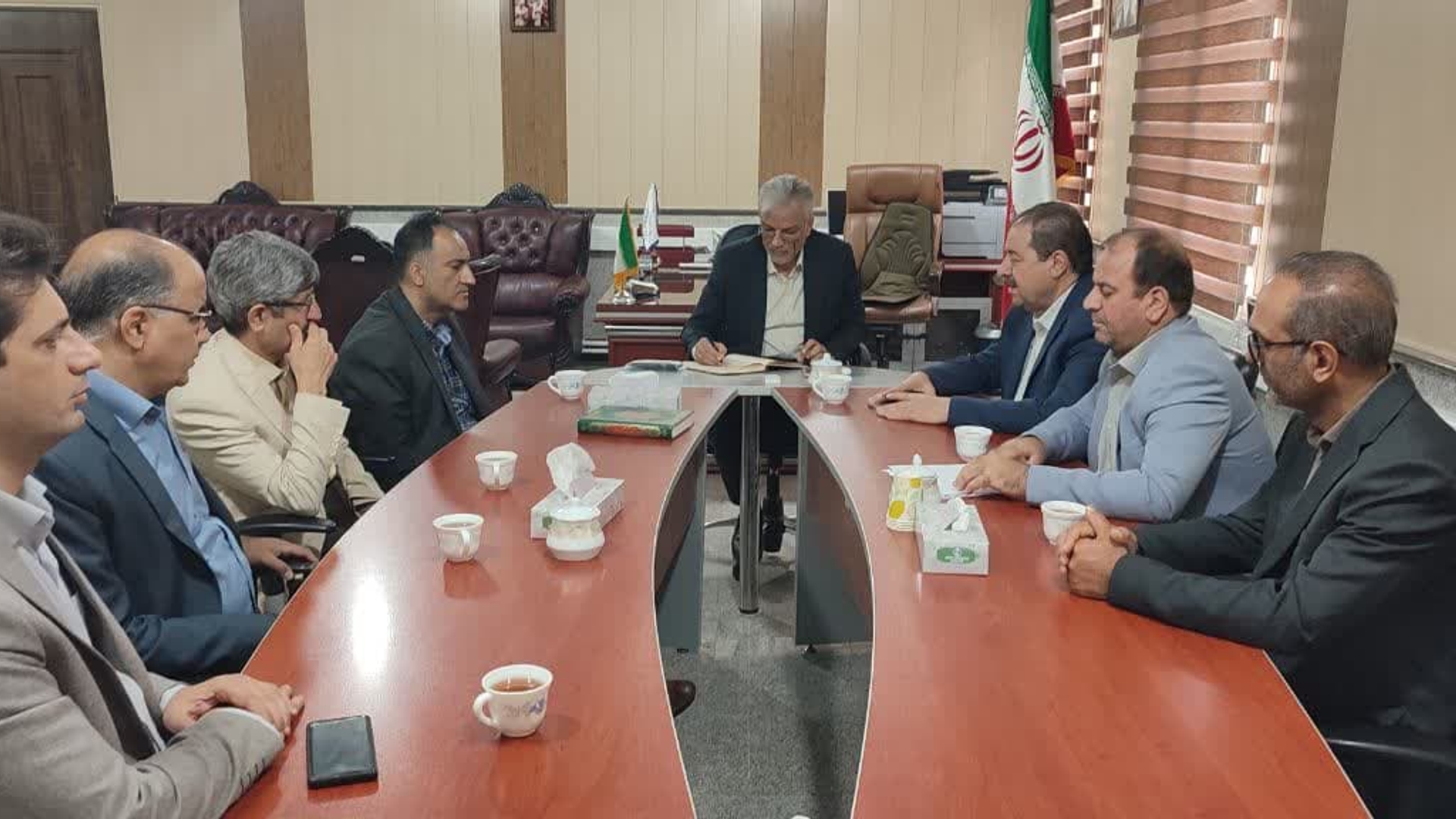 دیدار رئیس دانشکده علوم پزشکی ساوه و زرندیه با سرپرست فرمانداری شهرستان زرندیه