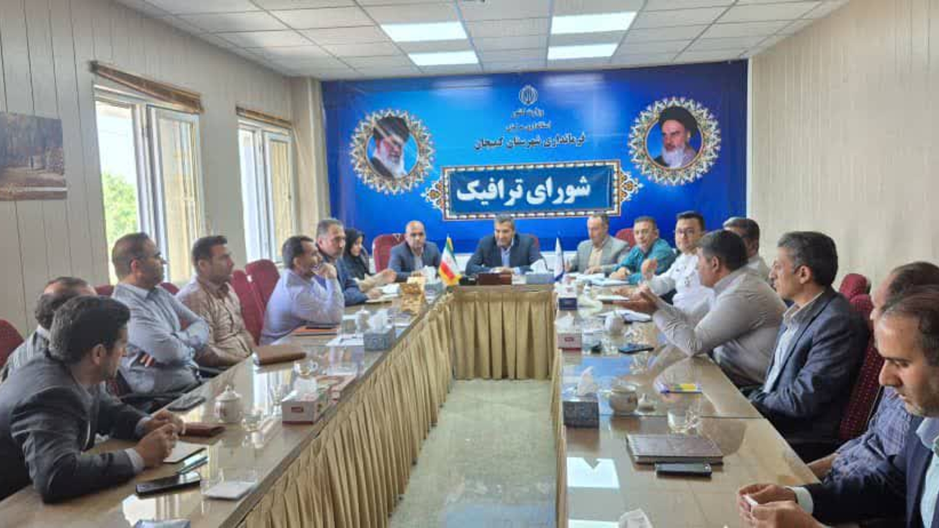 🔻برگزاری جلسه شورای ترافیک شهرستان کمیجان