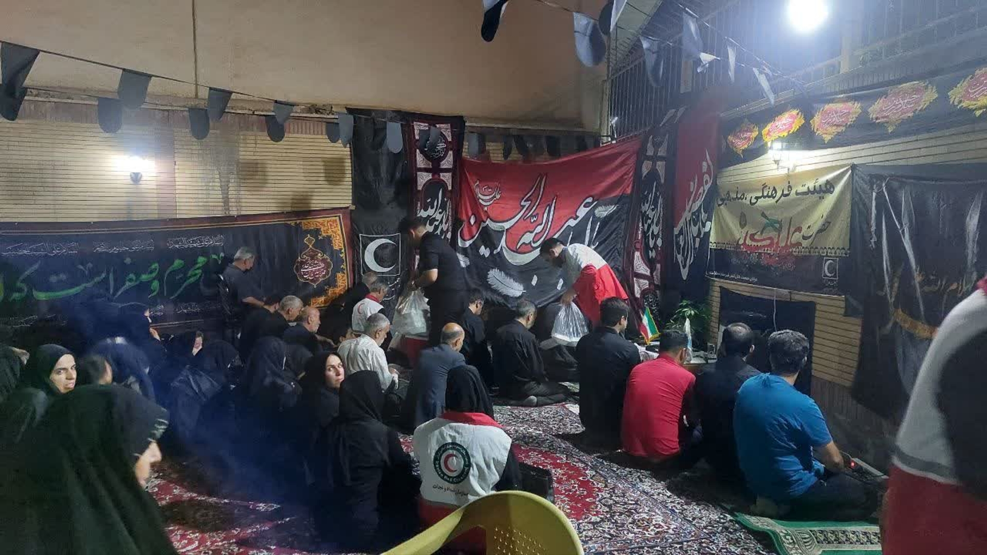 حضور مسئولین شهرستان در مراسم سوگواری هیئت حضرت علی‌اکبر(ع) هلال‌احمر شهرستان محلات