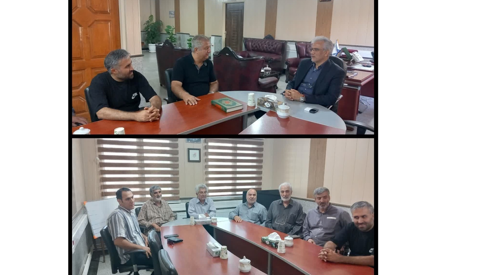 دیدار مدیرعامل و مزرعه‌داران پرورش شترمرغ با سرپرست فرمانداری زرندیه