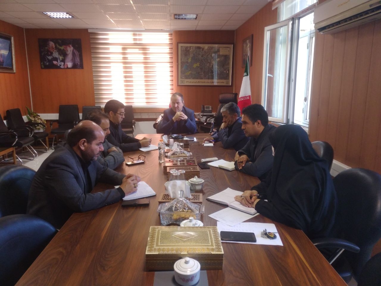 برگزاری جلسه شورای معاونین فرمانداری شهرستان اراک به ریاست سرپرست فرمانداری