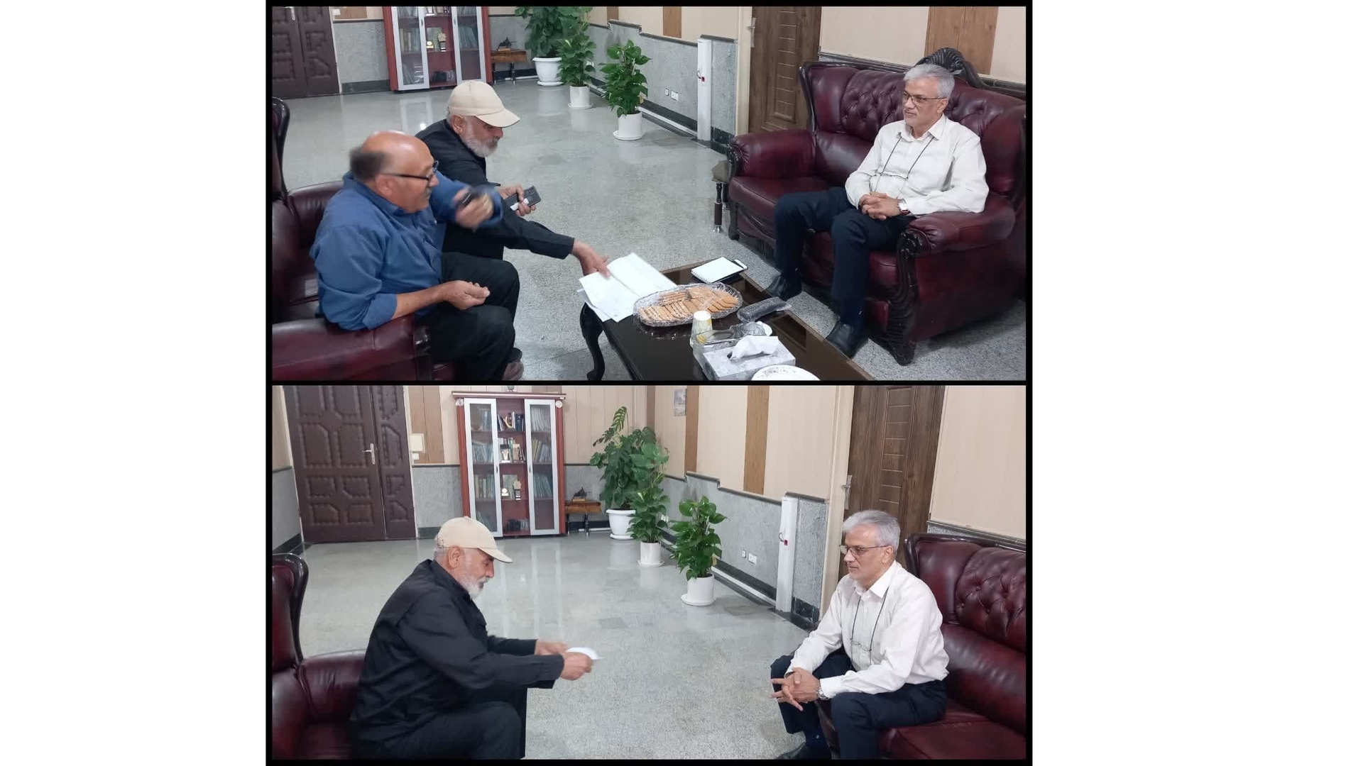 دیدار صمیمی اهالی روستای قشلاق نظرلو با سرپرست فرمانداری زرندیه برای پیگیری مشکل آب آشامیدنی