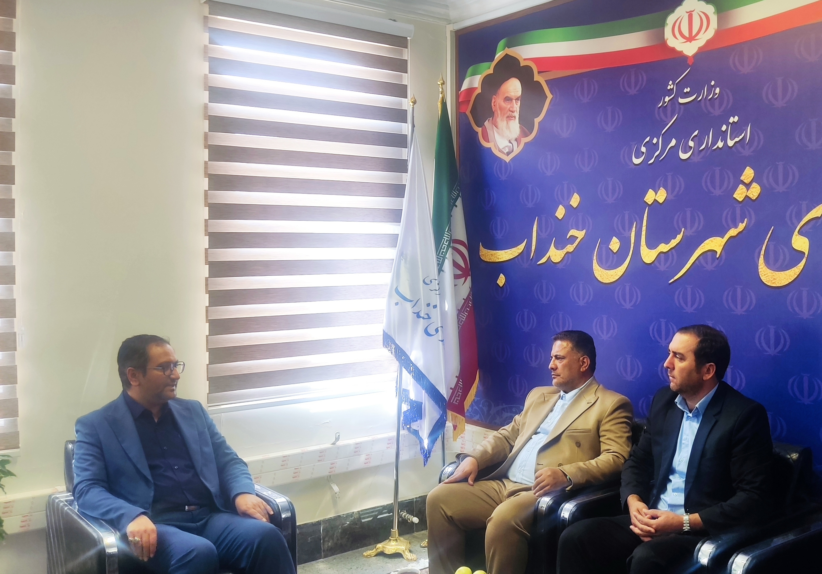 دیدار مدیرکل میراث فرهنگی ، گردشگری و صنایع دستی استان با فرماندار خنداب