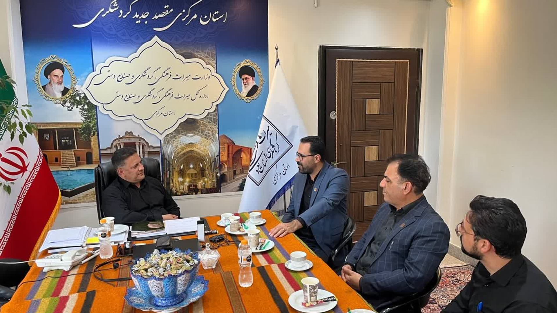 بازدید پزشگ نیا مدیرکل پدافند غیر عامل از زیرساخت های سایبری  اداره کل میراث فرهنگی و گردشگری استان