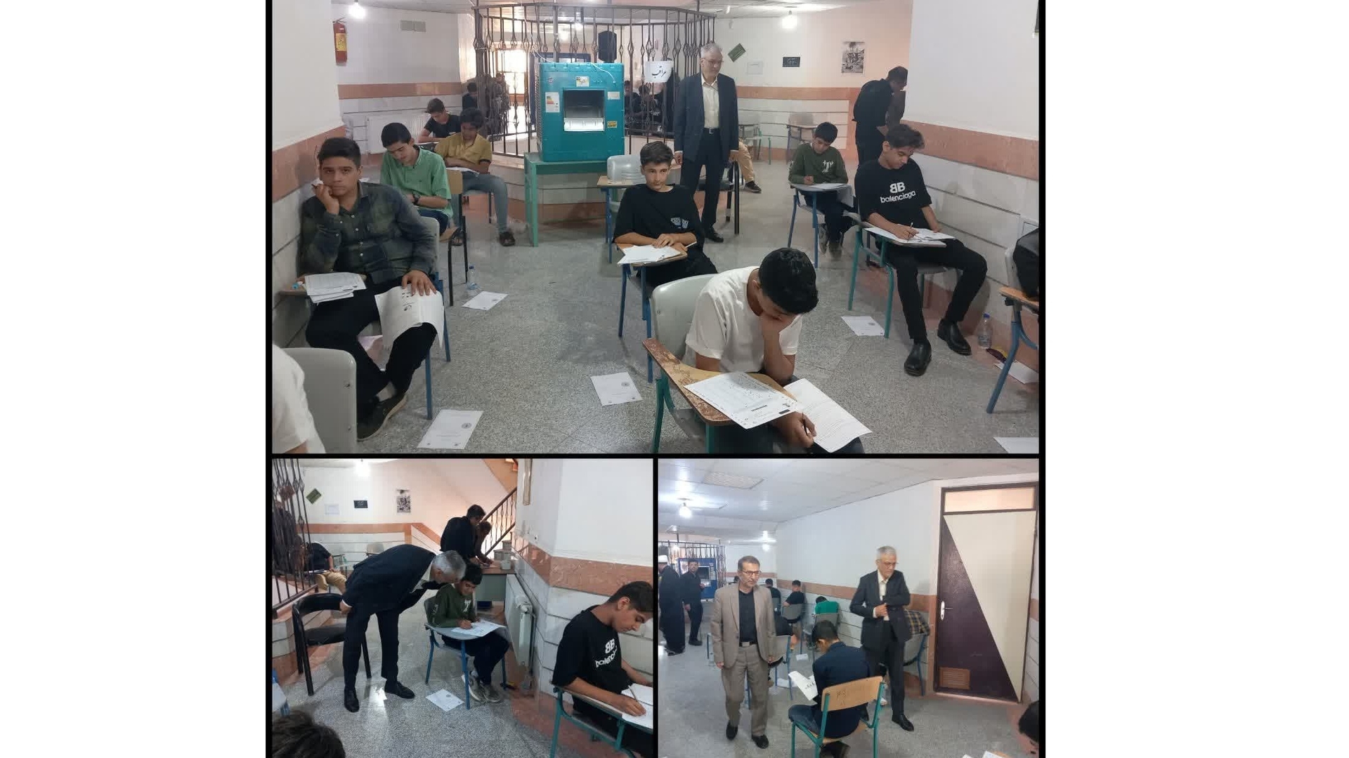 بازدید سرپرست فرمانداری زرندیه از روند برگزاری آزمون نمونه دولتی در مامونیه